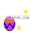 Animated dancing Easter egg clipart. Commercial use image # 120445