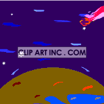 space_asteroid_hit002aa animation. Royalty-free animation # 121115