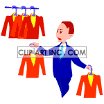   suit suits clothing store seamstress  occupation086.gif Animations 2D People 