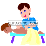 clipart - animated spa.