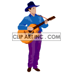   guitarist guitars guitar music country cowboy acoustic Animations 2D People Guitarist 