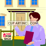   realtor realtors house for sale sel home your real estate  realtor01.gif Animations 2D People Realtors 