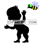   people shadow silhouette black animated animations person bee bees insect bug bugs  people-014.gif Animations 2D People Shadow 
