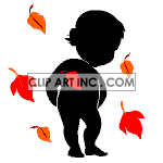   fall people shadow silhouette black animated animations person leaf leafs  people-018.gif Animations 2D People Shadow 