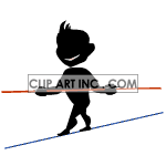   people shadow silhouette black animated animations person circus balancing tight rope beam  people-122.gif Animations 2D People Shadow 