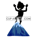   people shadow silhouette black animated animations person mountain climbing  people-130.gif Animations 2D People Shadow 