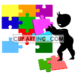   people shadow silhouette black animated animations person puzzle  people-144.gif Animations 2D People Shadow 