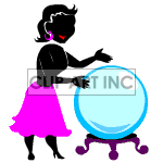   shadow people silhouette working work humans magic ball fortune teller dream fantasy future mystical  people-156.gif Animations 2D People Shadow 