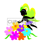   shadow people silhouette working work humans flowers flower butterfly butterflies fairy  people-170.gif Animations 2D People Shadow 