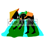   shadow people silhouette working work humans picking food plants gardening chineese farmer  people-382.gif Animations 2D People Shadow 