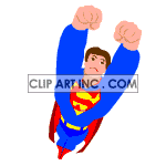 animated super hero flying animation. Royalty-free animation # 122735