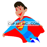 Animated superhero clipart.