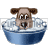   puppy dog dogs puppies bath bubbles bubble  animals_dogs_018.gif Animations Mini Animals 