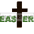 Animated golden easter cross clipart. Commercial use image # 126378
