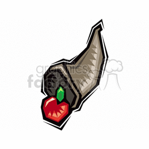 Cornucopia of apples clipart. Commercial use image # 128244