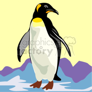 A Penguin just standing by itself clipart. Royalty-free image # 128817