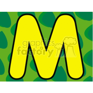 Letter M clipart. Commercial use image # 128839