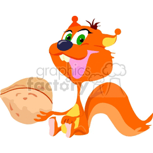  animals animal squirrel squirrels nut nuts   animal001-9-2004 Clip Art Animals funny eating laugh laughing walnut