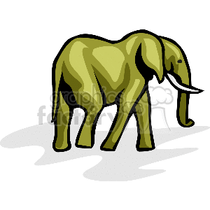 Male elephant with large tusks clipart. Royalty-free image # 129595