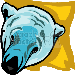   bear bears animals polar white  3_polar_beer.gif Clip Art Animals Bears cartoon blue sad