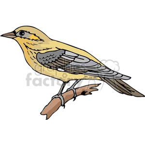 Gold and black swallow clipart. Commercial use image # 130665