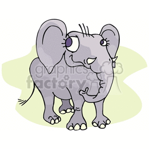 Cartoon happy elephant clipart. Royalty-free image # 130851
