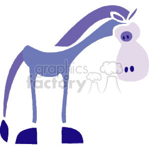 Cartoon horse clipart. Commercial use image # 132143
