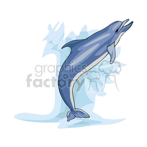 jumping dolphin clipart. Commercial use image # 132340