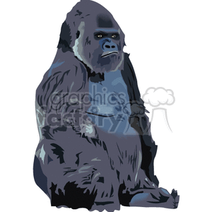 Gorilla clipart. Commercial use image # 133198