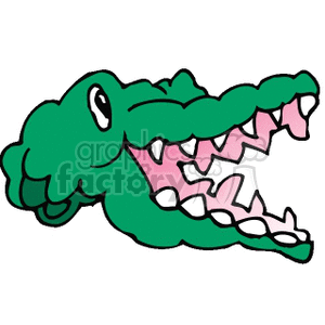 smiling alligator clipart. Royalty-free icon # 133583