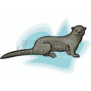 Otter clipart. Royalty-free image # 133694