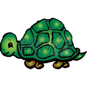 cute little turtle clipart. Royalty-free image # 133779