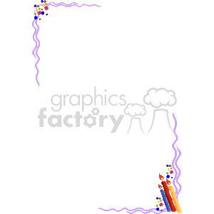   border borders frame frames candles candle  SP4_candles.gif Clip Art Borders 