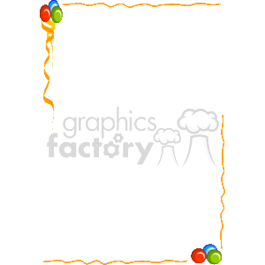 Balloon party border clipart. Royalty-free image # 133885