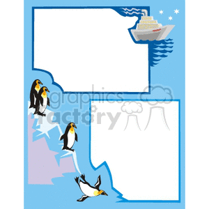 border borders frame frames vacation vacations cruise ship ships penguin penguins bird birds  Travel008.gif Clip Art Borders Travel 