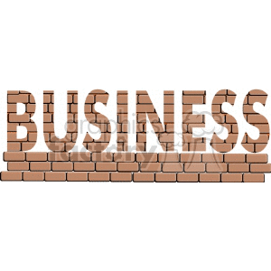   business brick bricks wall walls corporations corporation  business071.gif Clip Art Business 