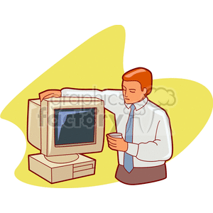   computer computers monitor monitors suits business  administrator300.gif Clip Art Business Computers 