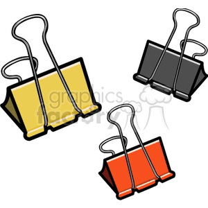 paper clips clipart. Royalty-free image # 136329