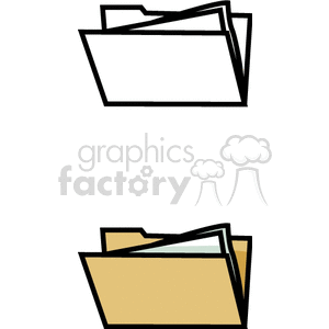   files file folder folders documents document paper papers business office  BOS0118.gif Clip Art Business Supplies 