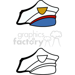   clothes clothing hat hats police policeman officer law  BFM0104.gif Clip Art Clothing Hats 