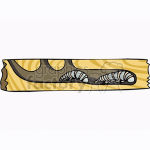 worms crawling underground clipart. Commercial use image # 138752