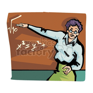 Math Class clipart. Commercial use image # 138791