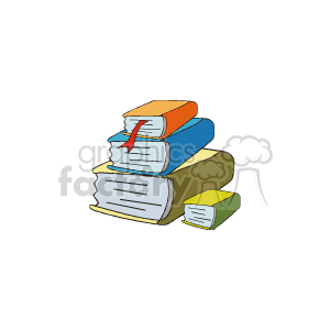   education school book books stack stacks stacked  book_0101.gif Clip Art Education Books 