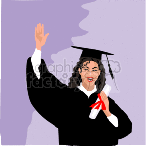 0_Graduation040 clipart. Commercial use image # 139424