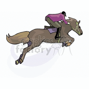 Equestrian showjumping clipart. Royalty-free image # 139822
