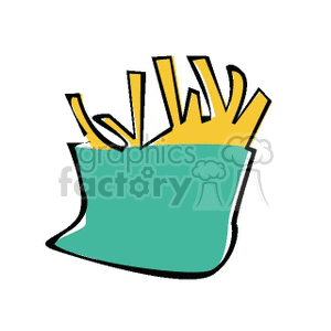 French fries clipart.