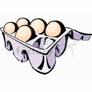 breakfast egg eggs food carton cartons box  eggs5121.gif Clip Art Food-Drink 