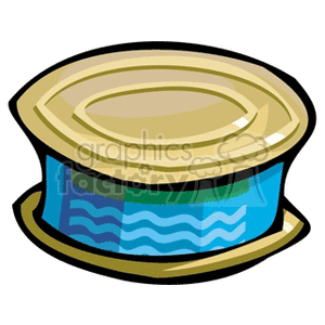 cartoon tuna can clipart. Commercial use image # 140577