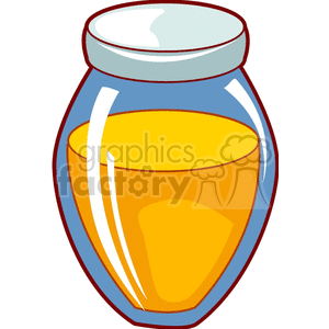 Jar of honey clipart. Commercial use image # 140650