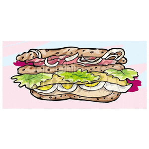 sandwich7 clipart. Commercial use image # 140785